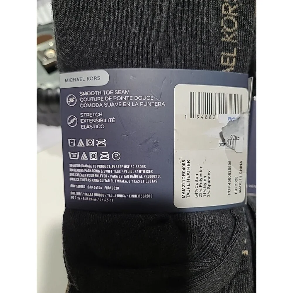 3 Set 9 Pair Total!! Michael Kors Men’s Dress Crew Socks Size US 7-12 B2/3